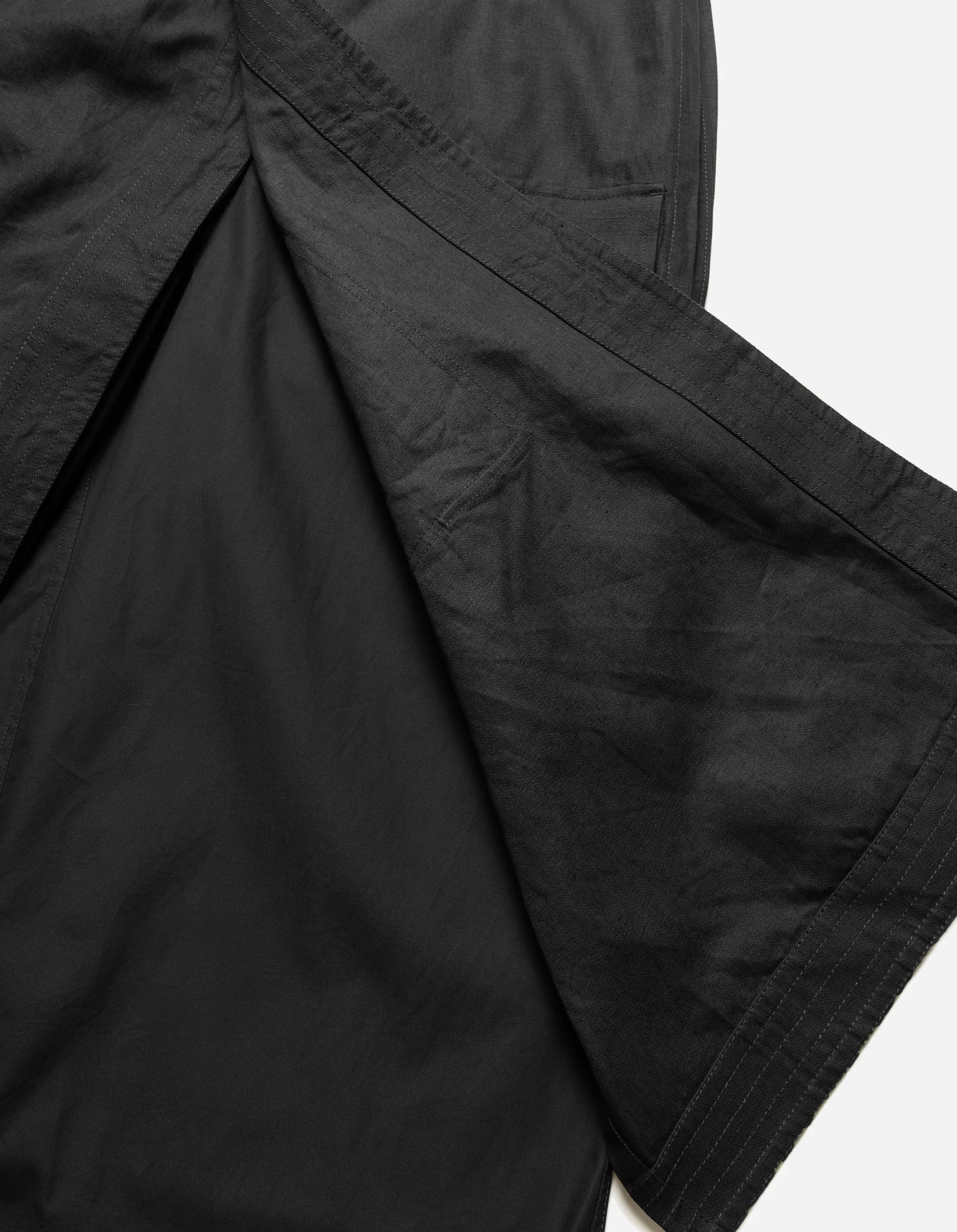 6027 Asym Hakama Cargo Track Pants Black