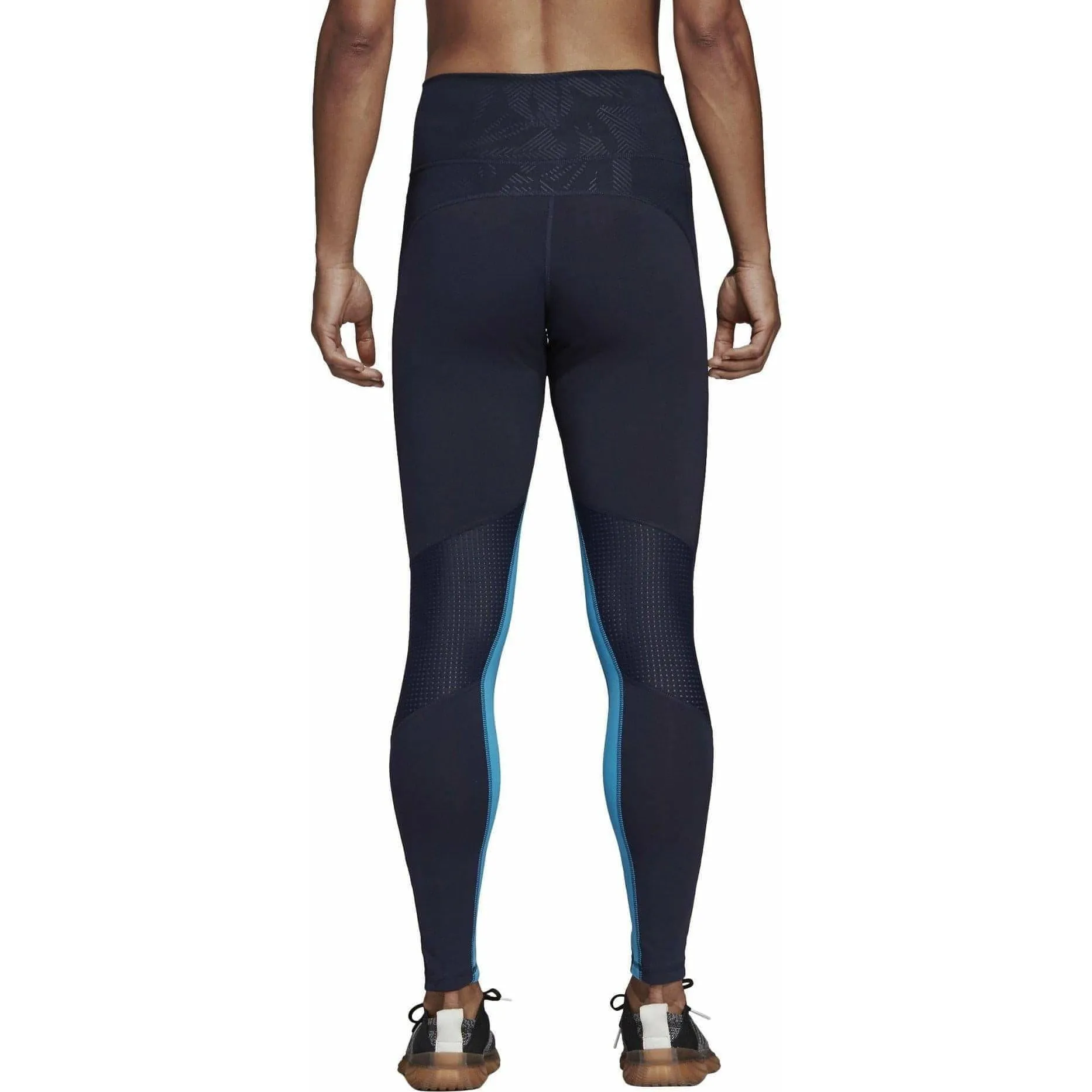 adidas Believe This High Rise Womens Long Training Tights - Blue