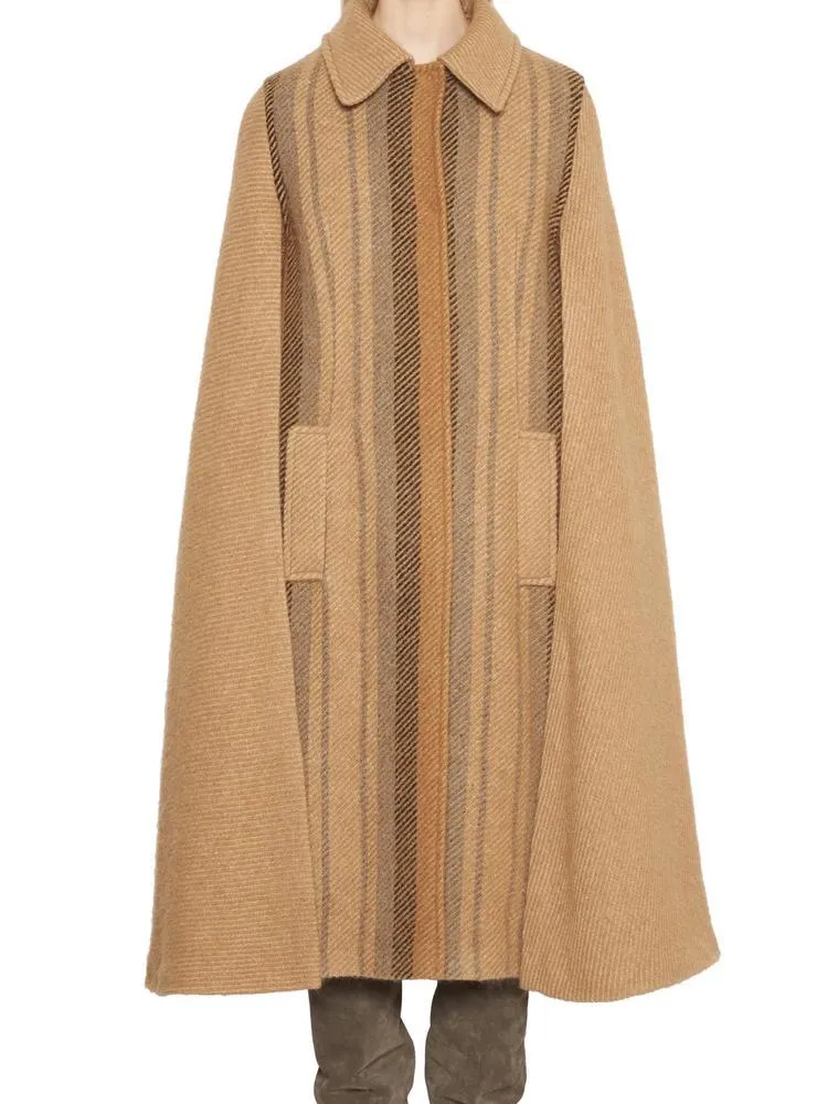 Alberta Ferretti Long Cape Coat