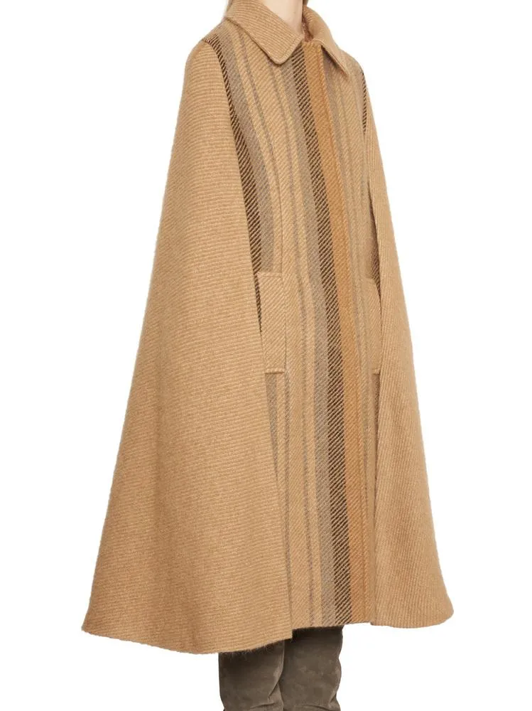 Alberta Ferretti Long Cape Coat