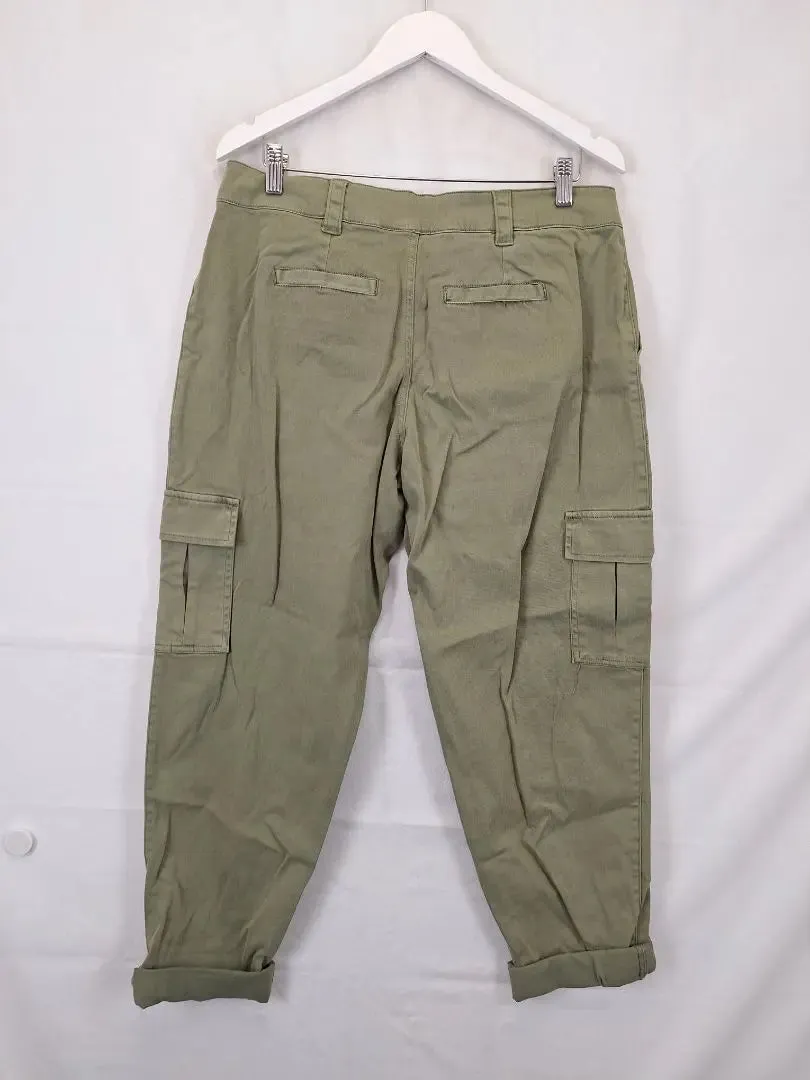 All About Eve Stylish Roll Hem Cargo Pants Size 12