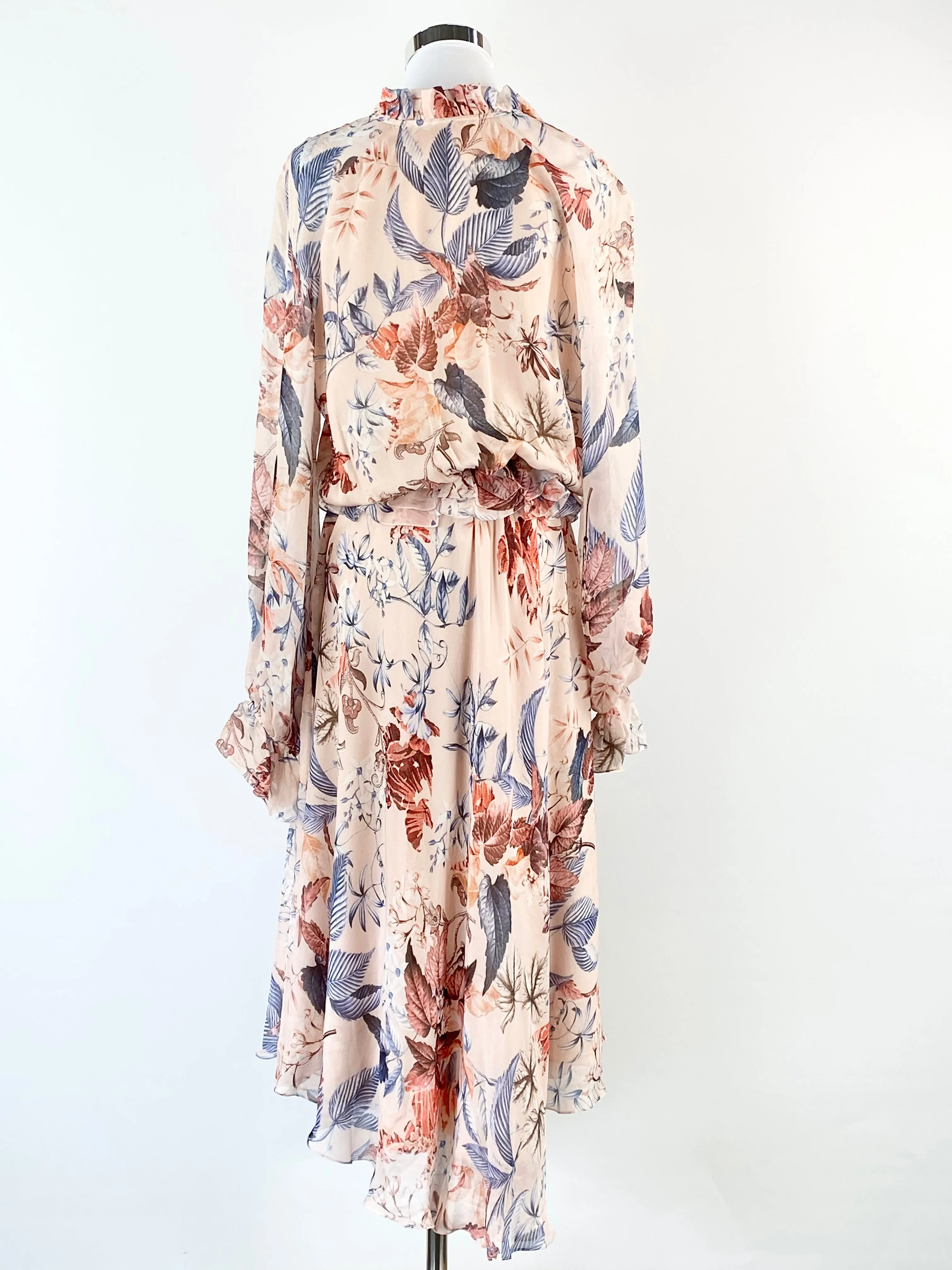 Arlington Milne Peach Floral Layered Dress - AU10