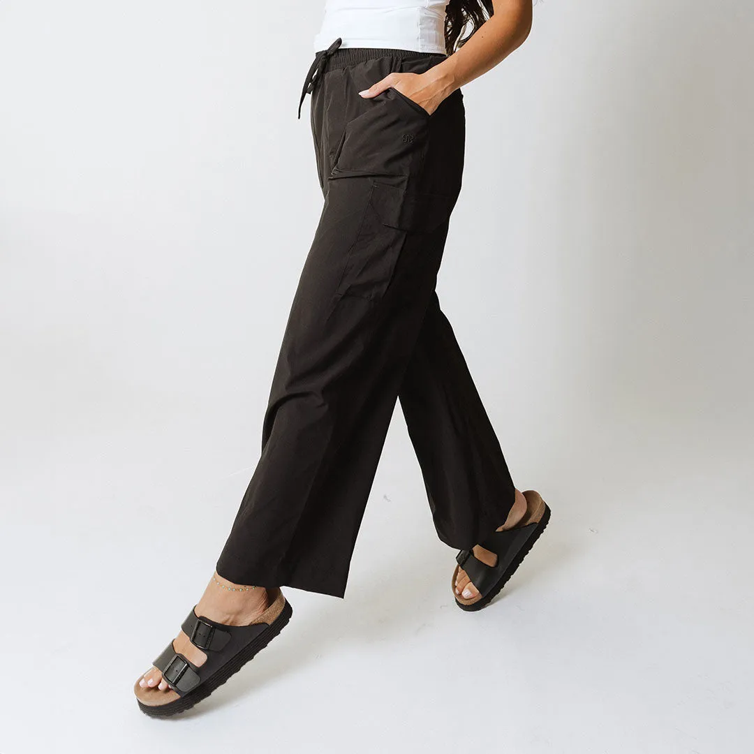 Audrey Cargo Trouser, Black