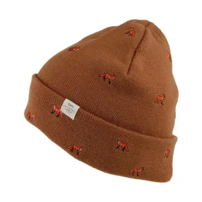 Barts Hats Vinson Fox Cuffed Beanie Hat - Toffee