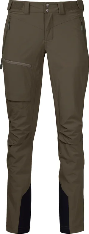 Bergans Women&#x27;s Breheimen Softshell Pants Dark Green Mud | Buy Bergans Women&#x27;s Breheimen Softshell Pants Dark Green Mud here | Outnorth