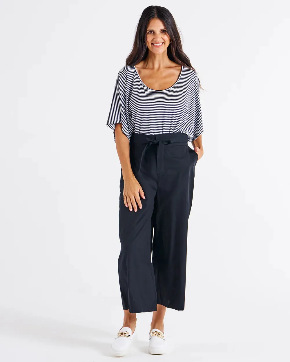 Betty Basics Cabo Crop Pant - Black