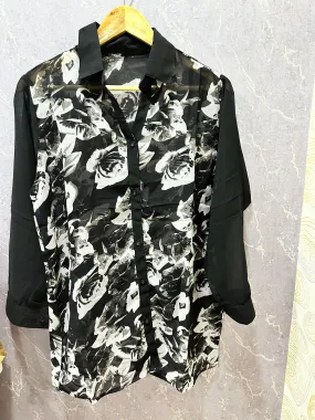 Black Printed Stylish Shirt