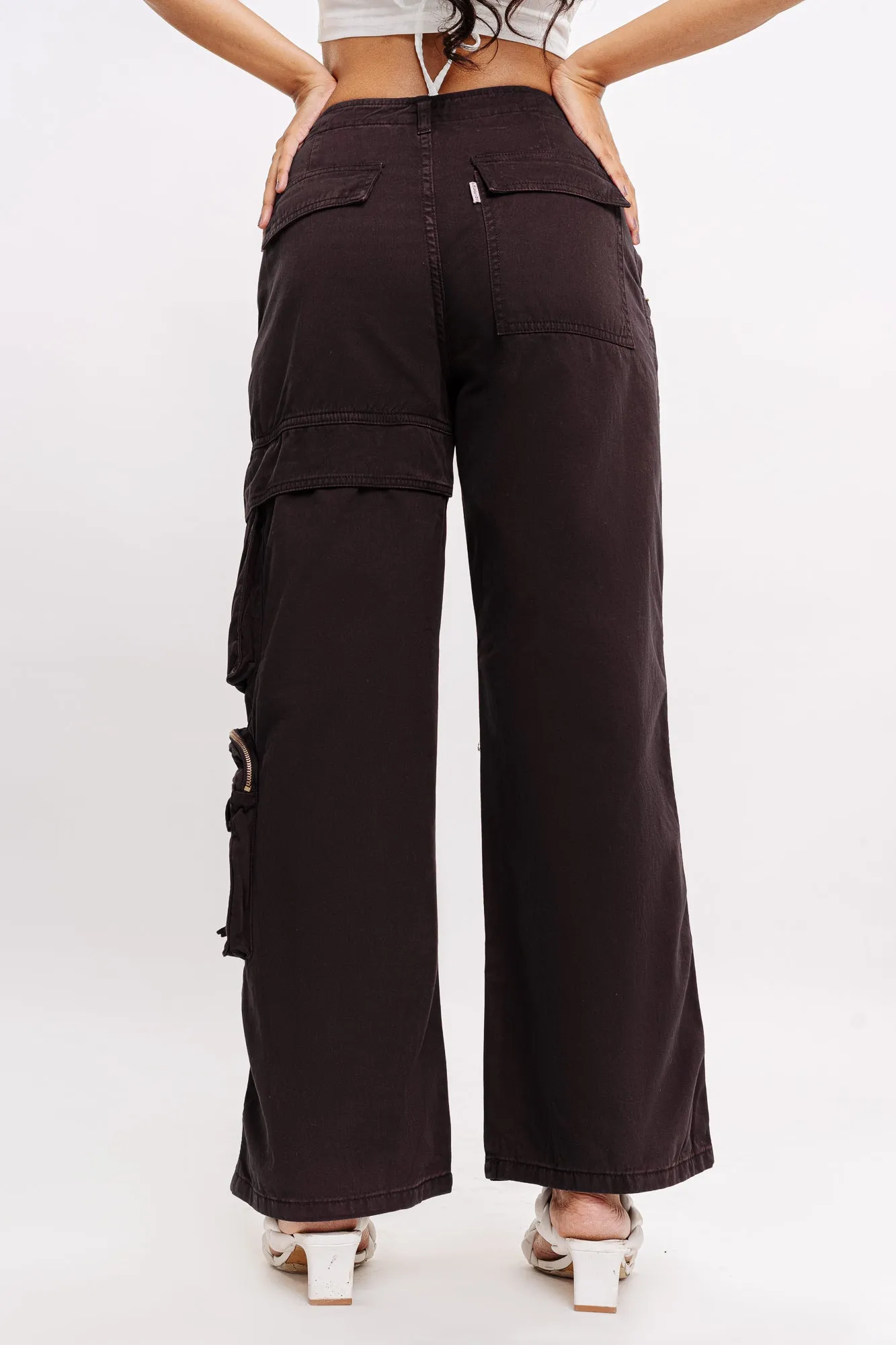 Brunette Cargo Denim Pants