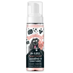 BUGALUGS Dog No Rinse Papaya & Coconut Shampoo and Conditioner 200ml