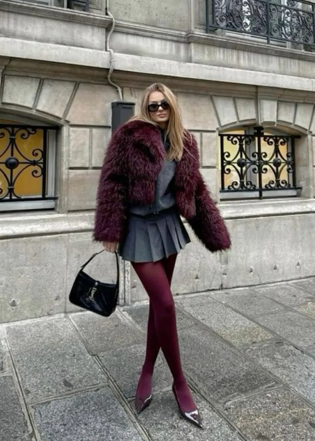 Burgundy Tights