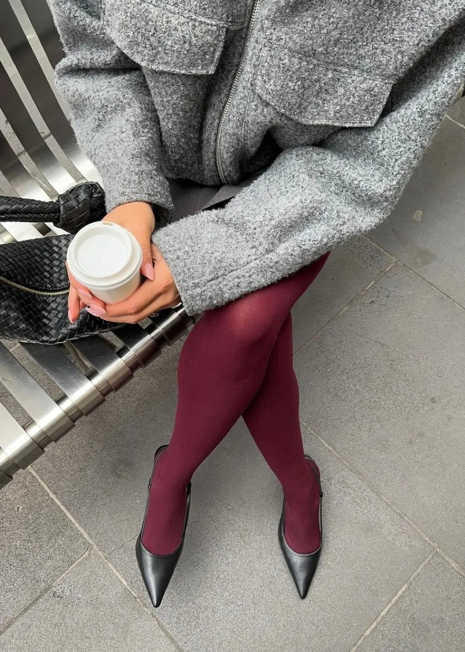 Burgundy Tights