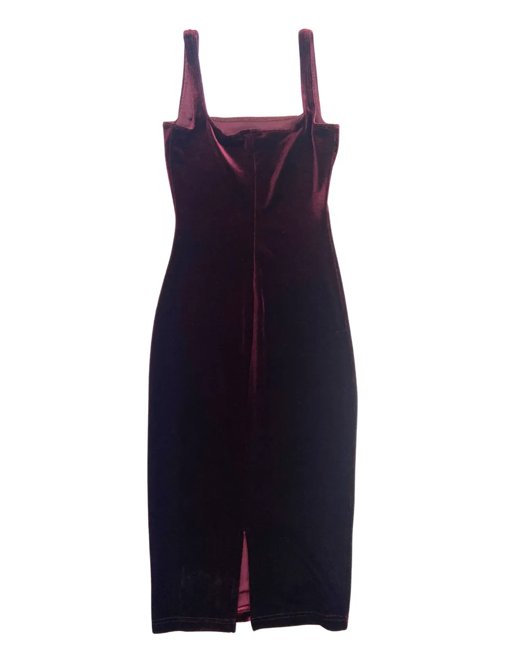 Burgundy Velvet Slip Dress