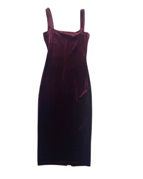 Burgundy Velvet Slip Dress