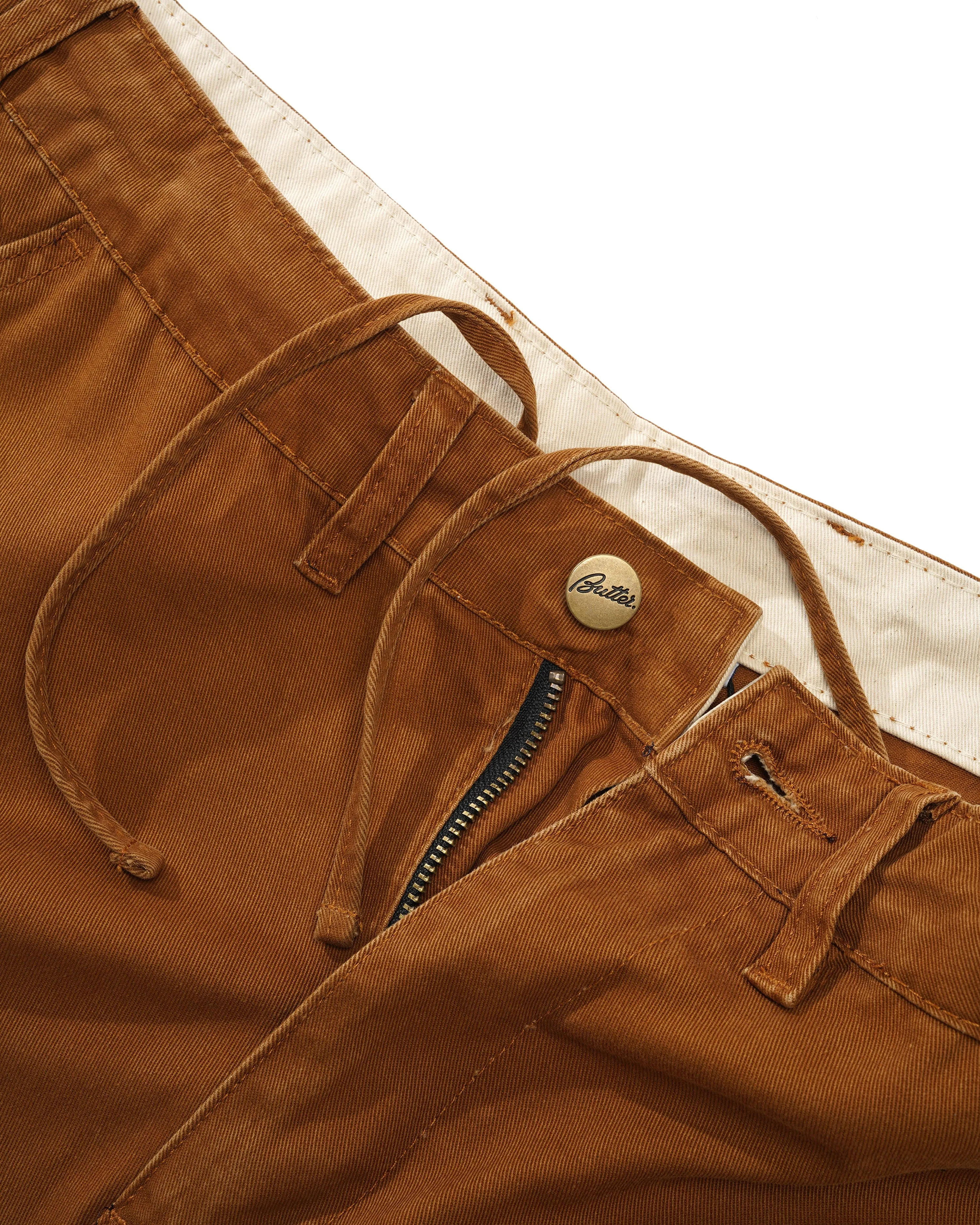 Butter Goods Field Cargo Pants Washed Rust