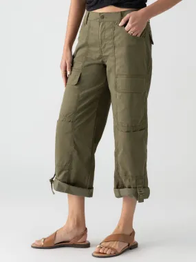 Cali Cargo Standard Rise Pant Mossy Green