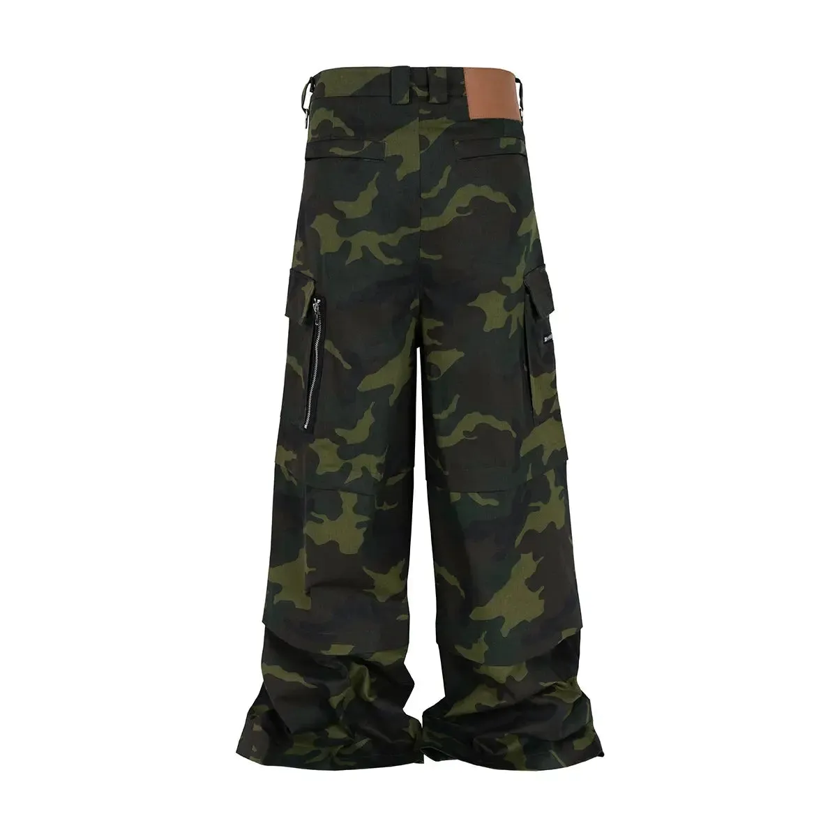 Camouflage Cargo Wide Leg Baggy Pant