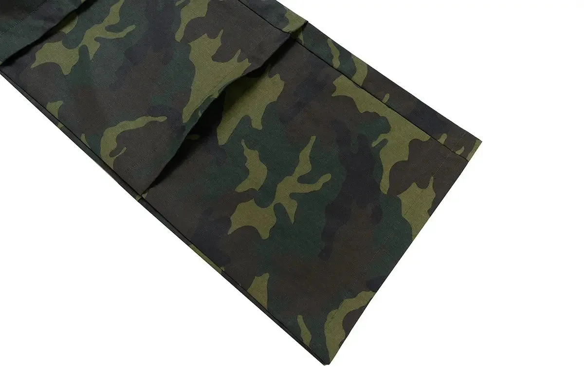 Camouflage Cargo Wide Leg Baggy Pant