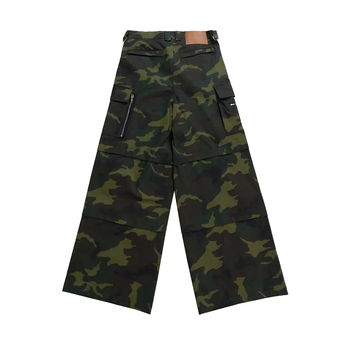 Camouflage Cargo Wide Leg Baggy Pant