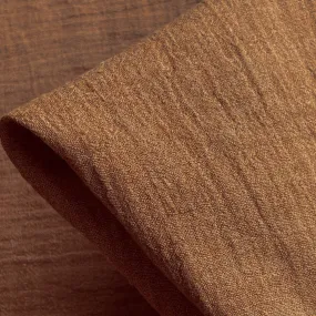 Caramel Crinkle Linen