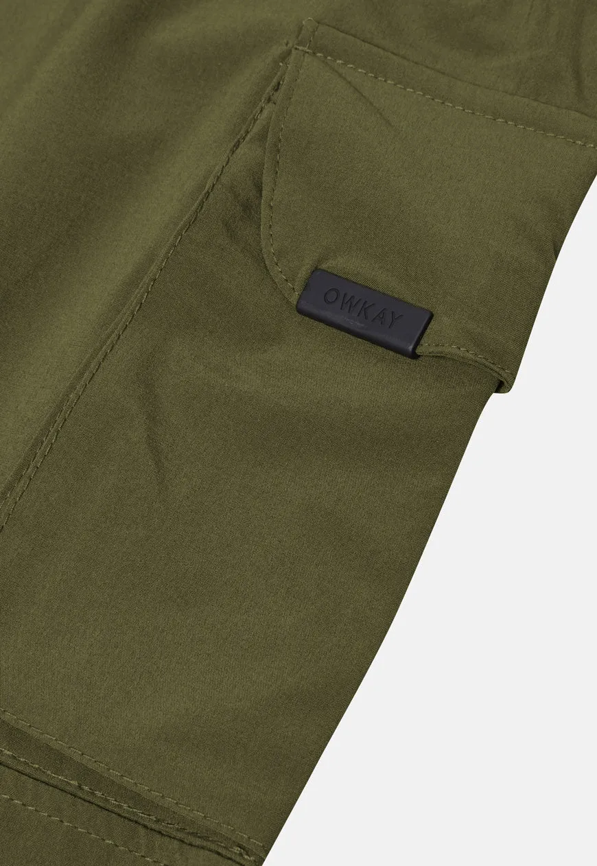 CARGO PANTS - OLIVE