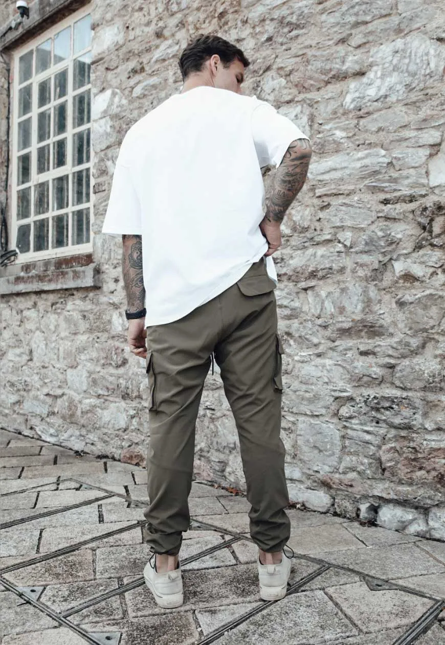 CARGO PANTS - OLIVE