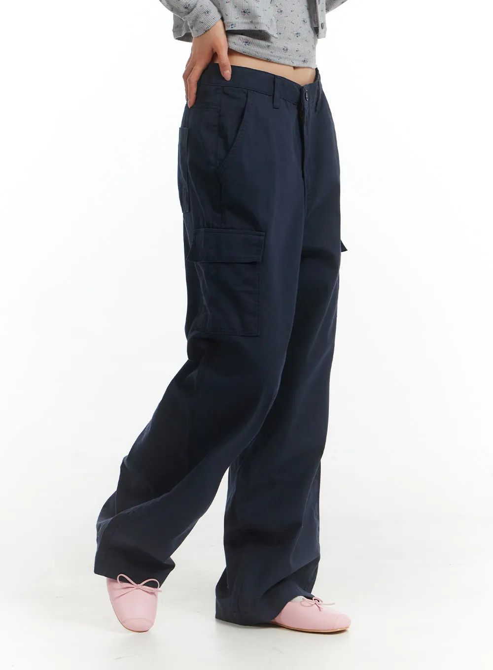 Cargo Straight Leg Pants OM404