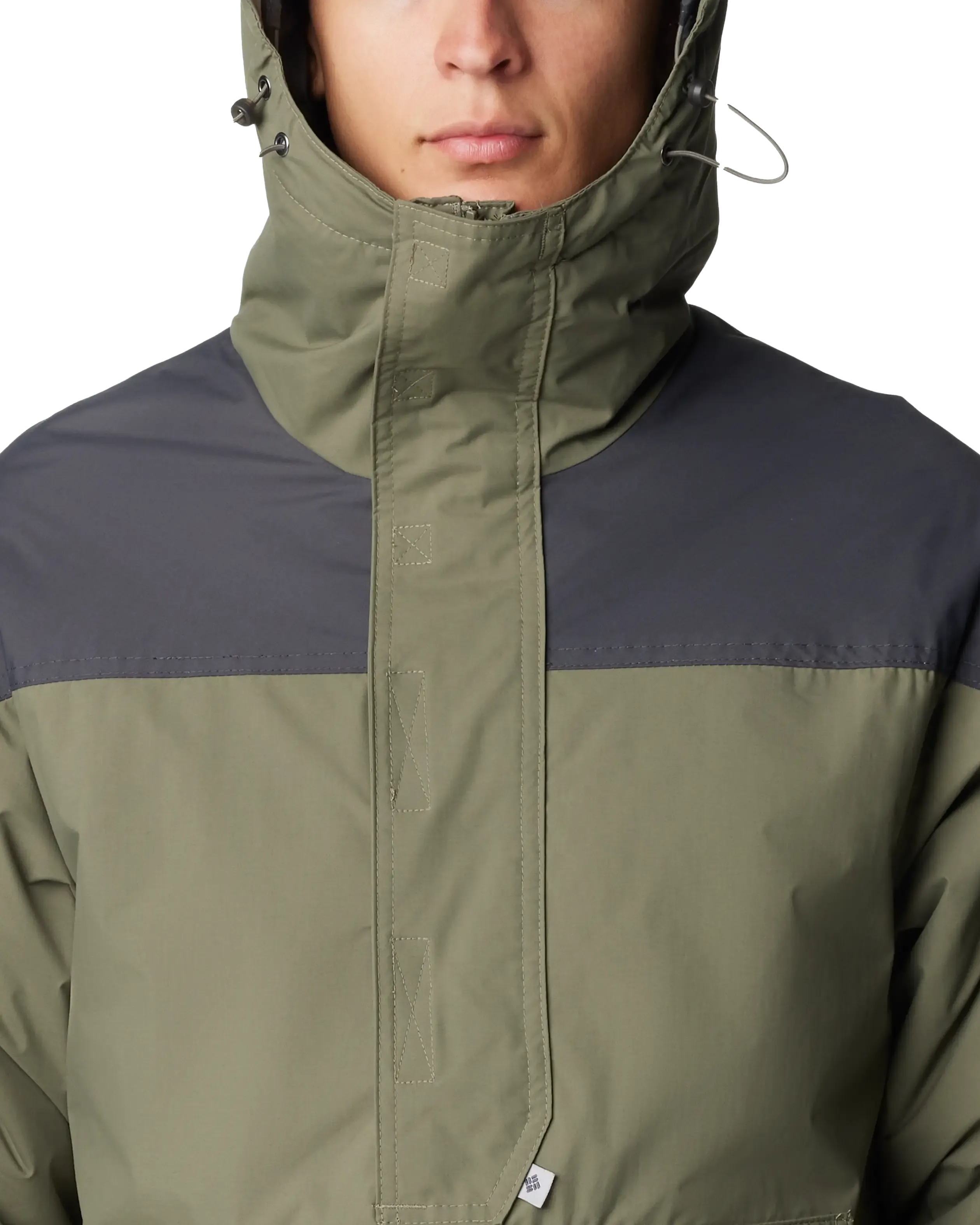 Challenger Pullover Jacket in Stone Green & Shark