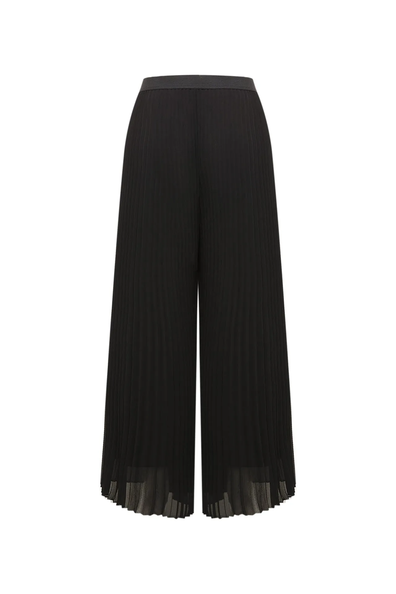 Chiffon Wide Leg Pleated Pants