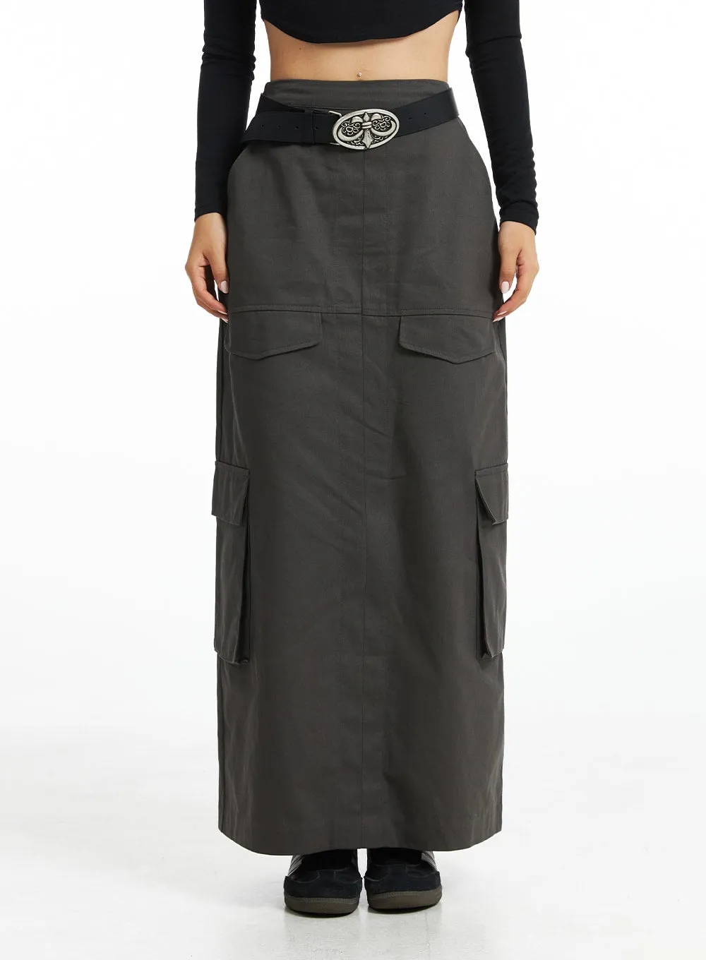 City Safari Pocketed Maxi Skirt CO318