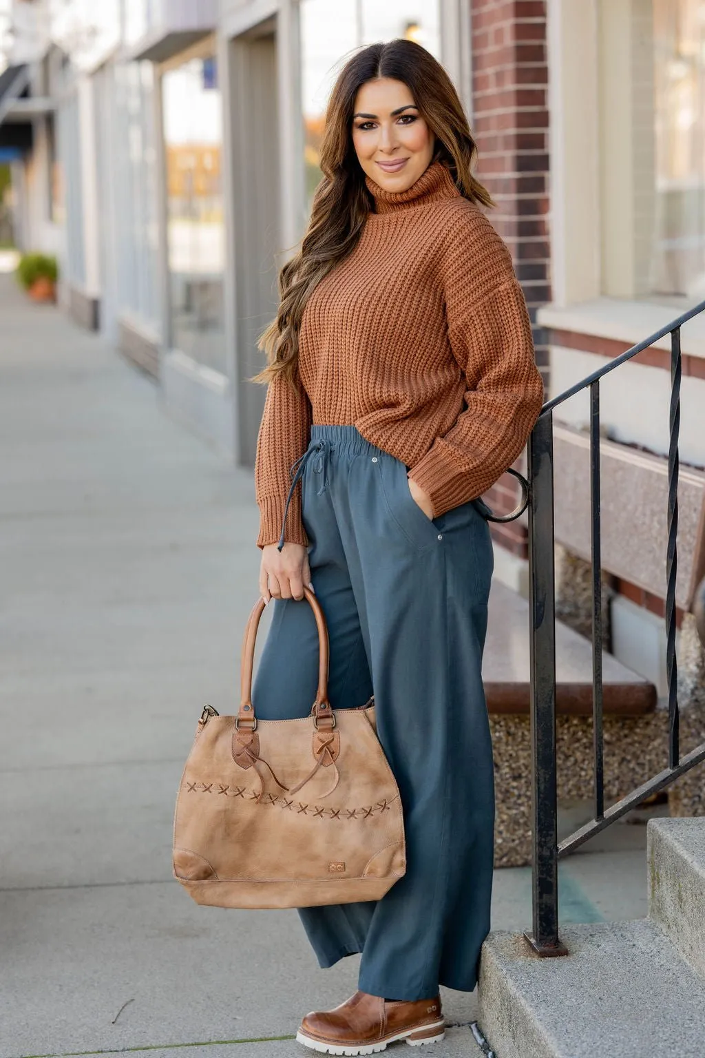 Classy Relaxed Large Pocket Pants