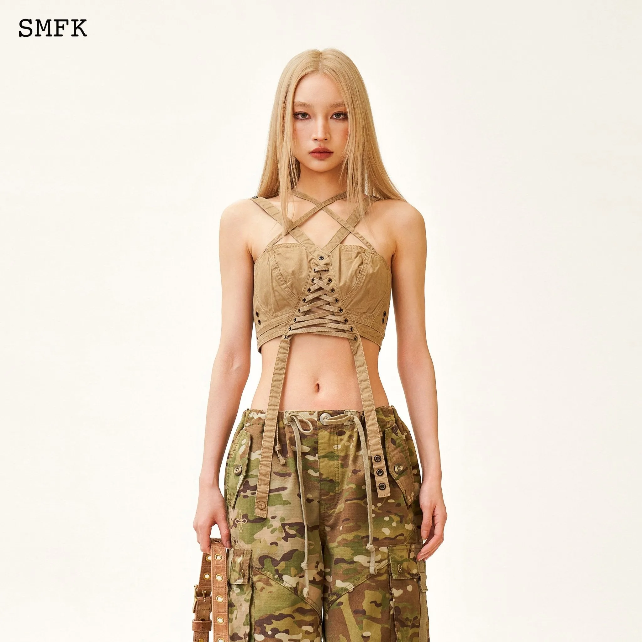 Compass Forest Camouflage Retro Paratrooper Pants