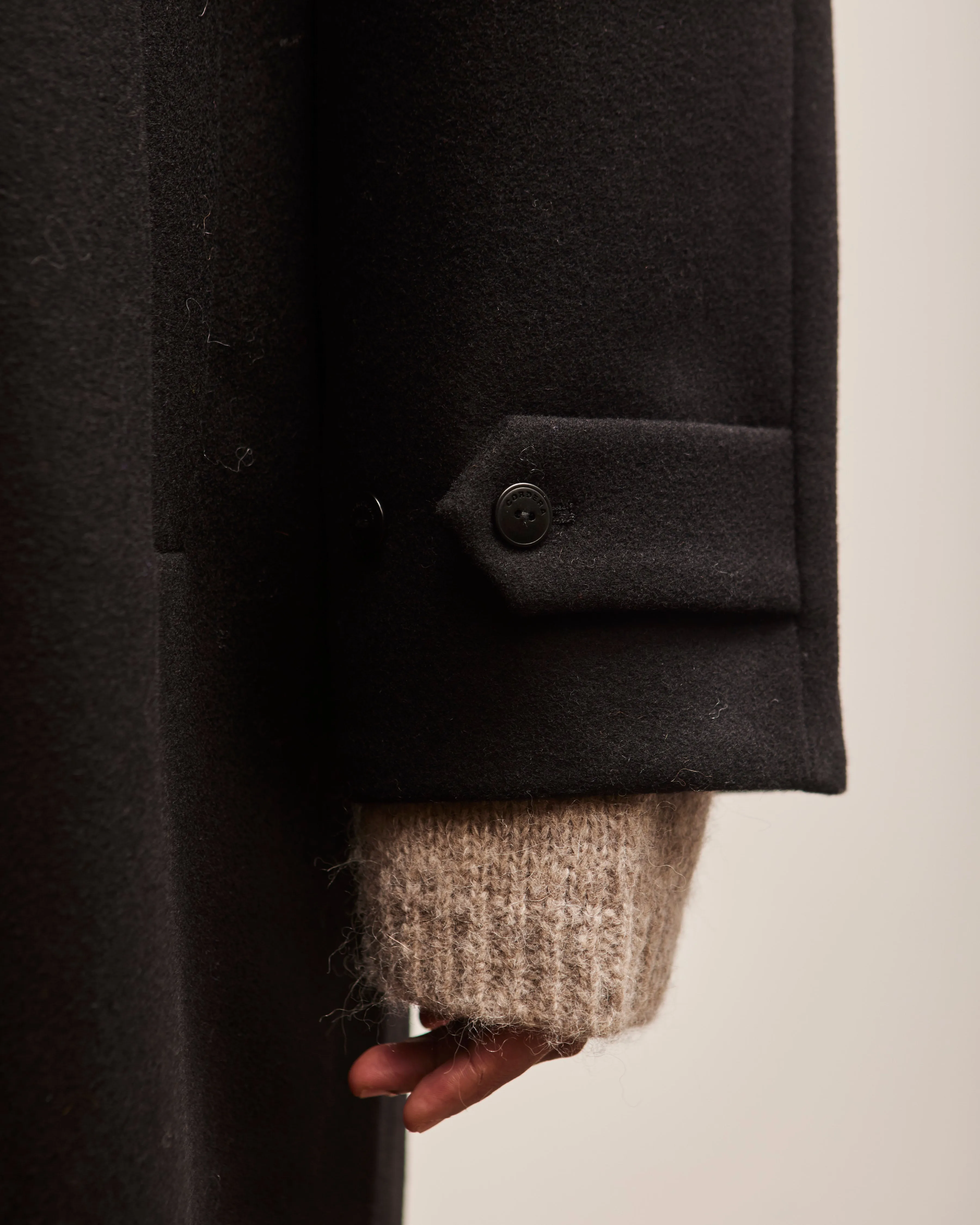 Cordera Wool Coat, Black