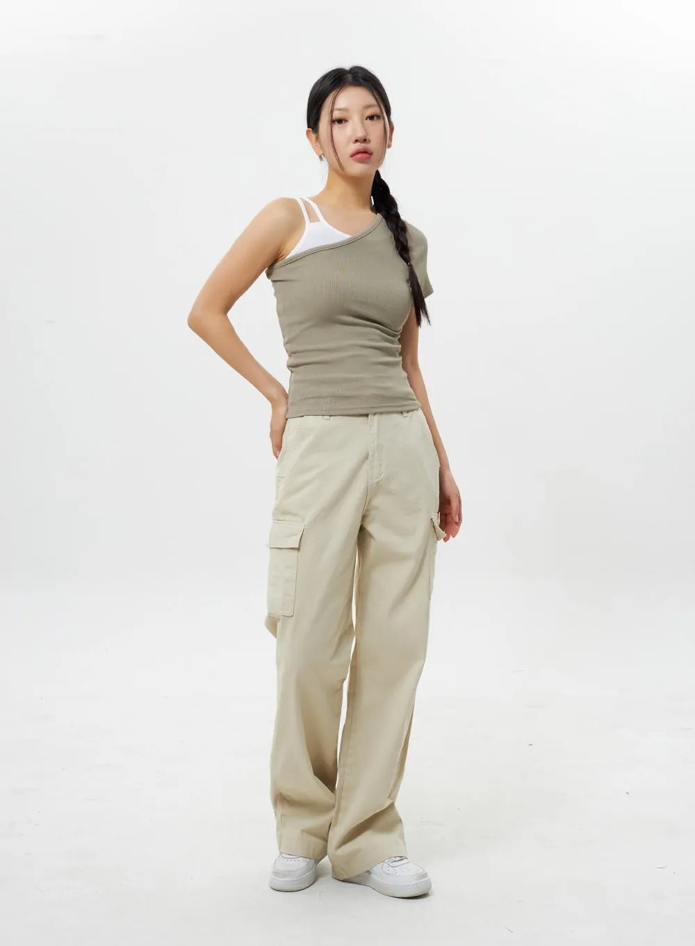 Cotton Cargo Pants IY312