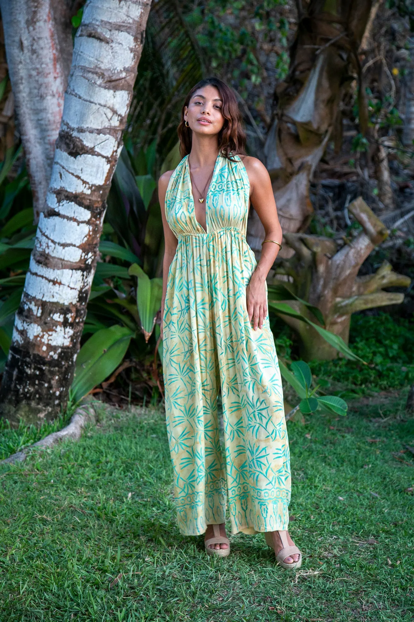 Elizabeth Jumpsuit in Banana Palm