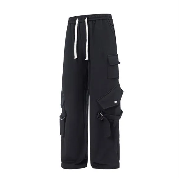 Faire Echo black multi-pocket cargo Pants