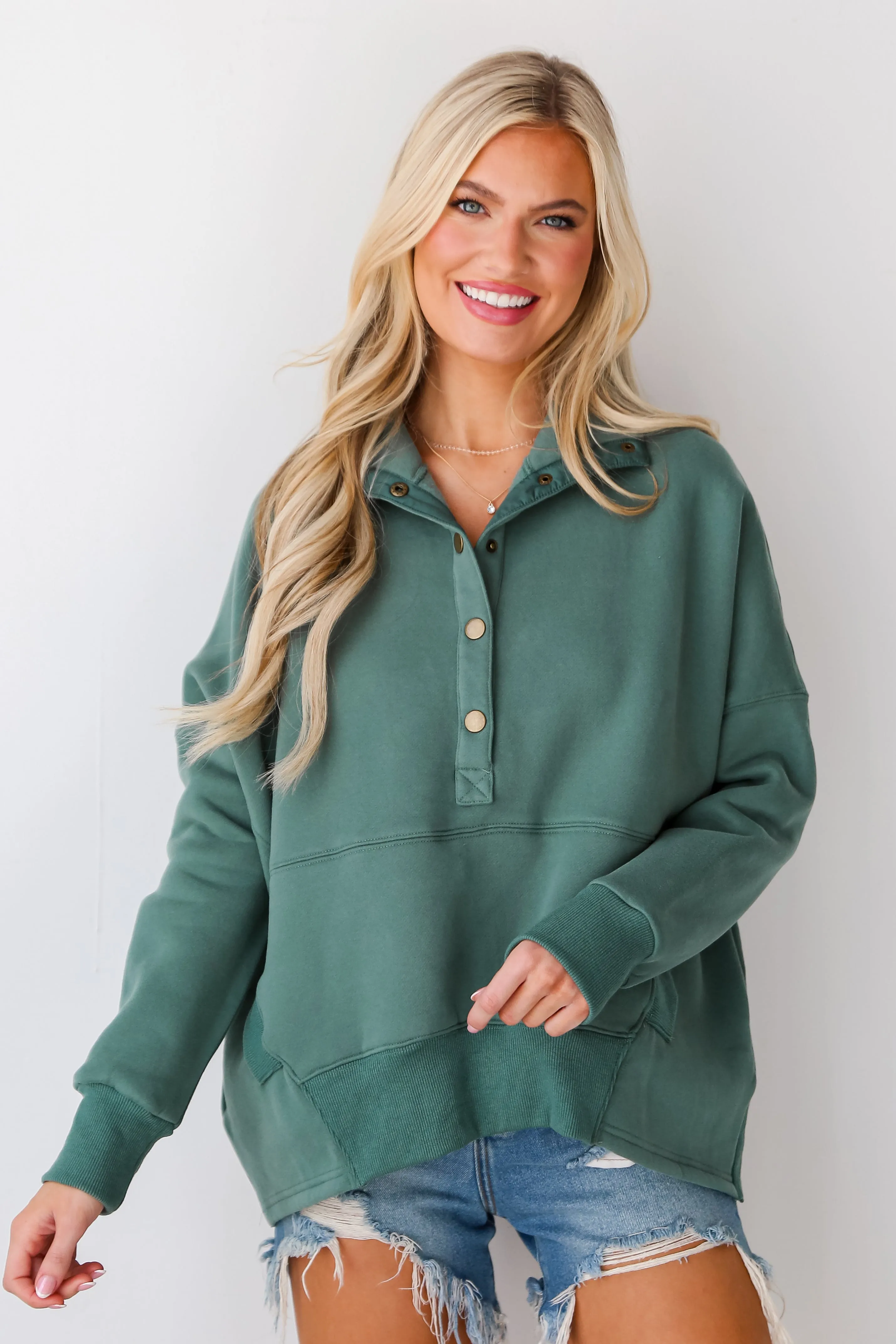 FINAL SALE - Lexi Oversized Fleece Pullover