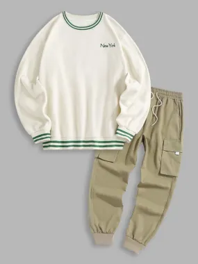 Fleece New York Sweatshirt And Cargo Pants