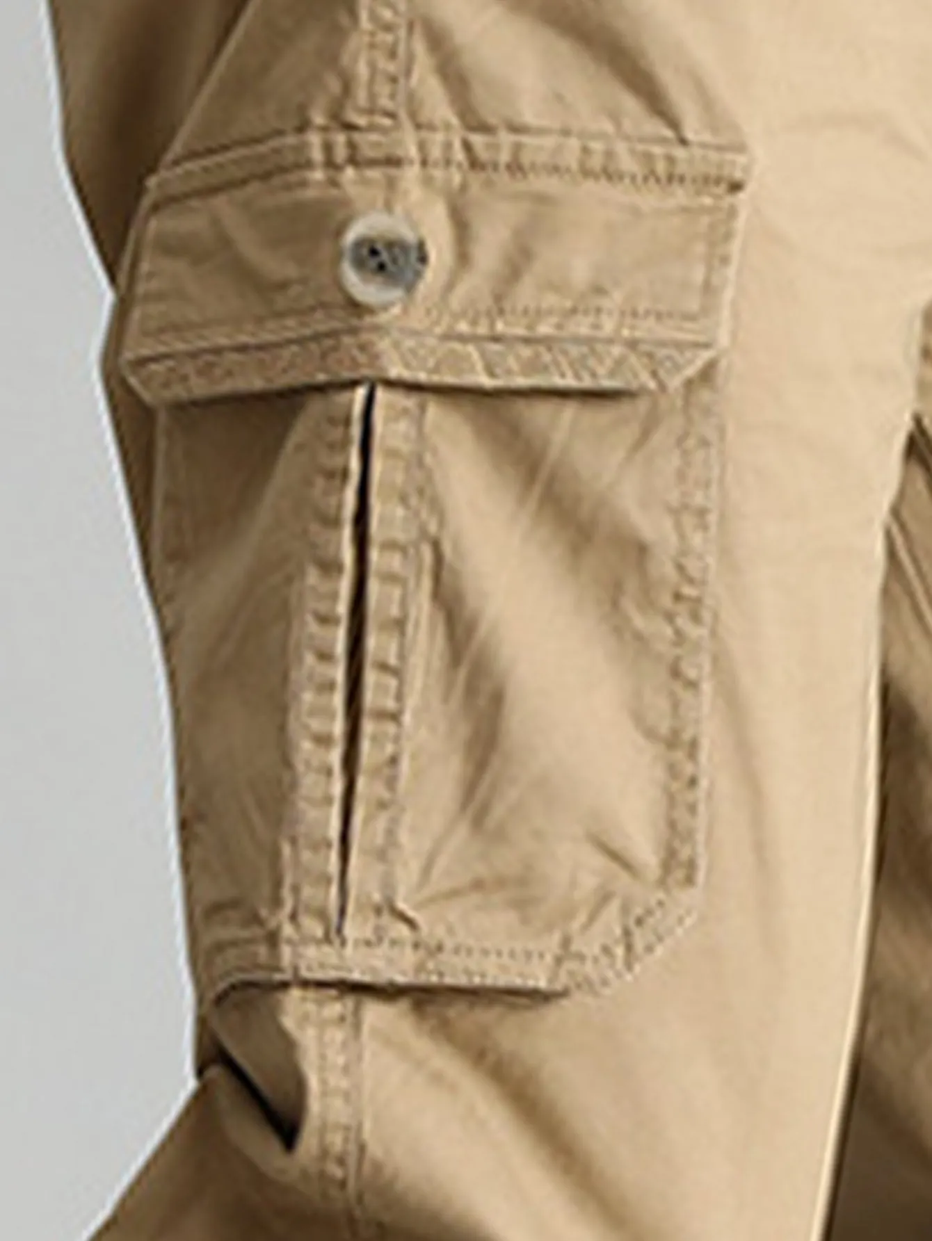 Flight Mens Solid Pocket Side Cargo Pants