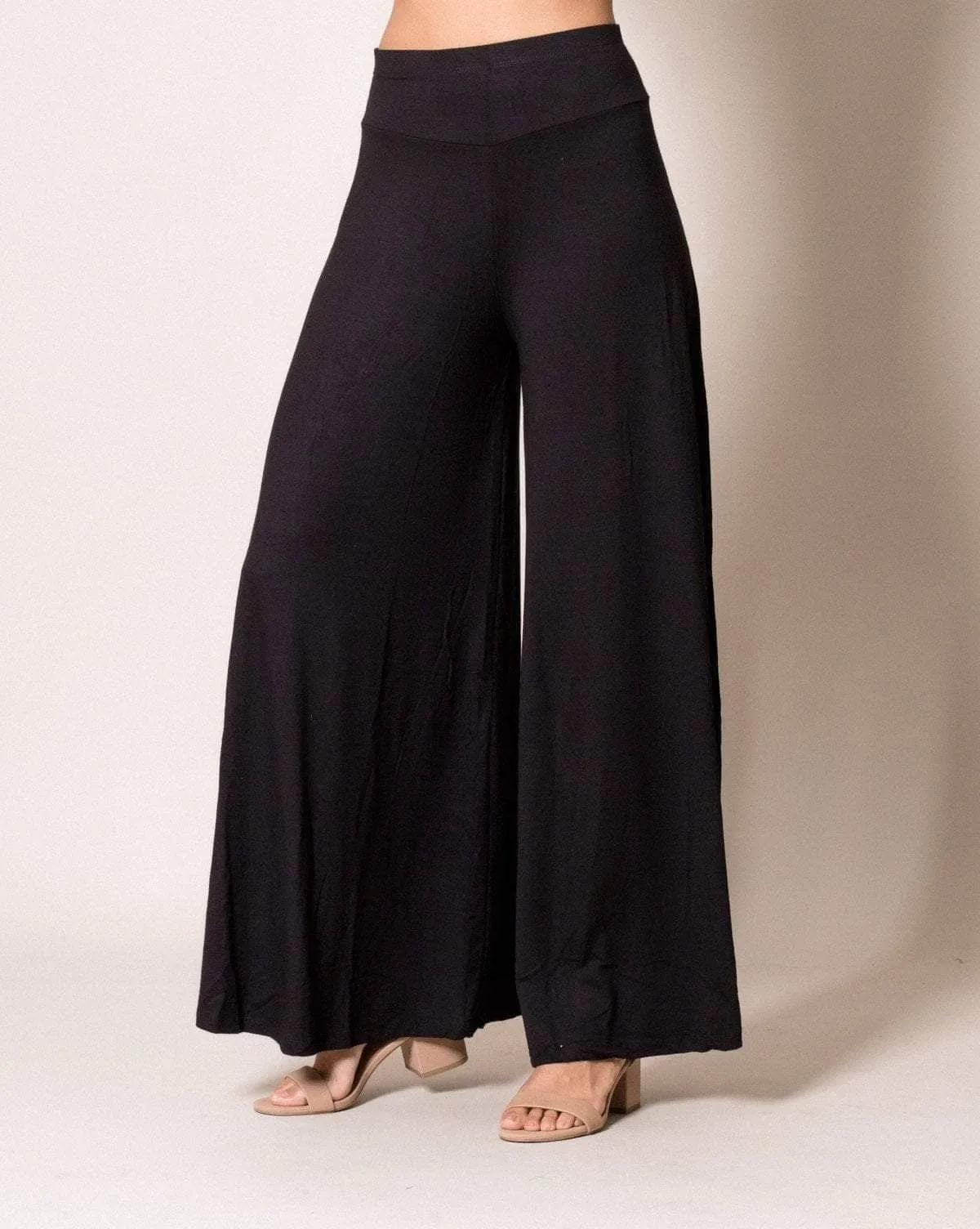 Flowy Palazzo Pants - Black