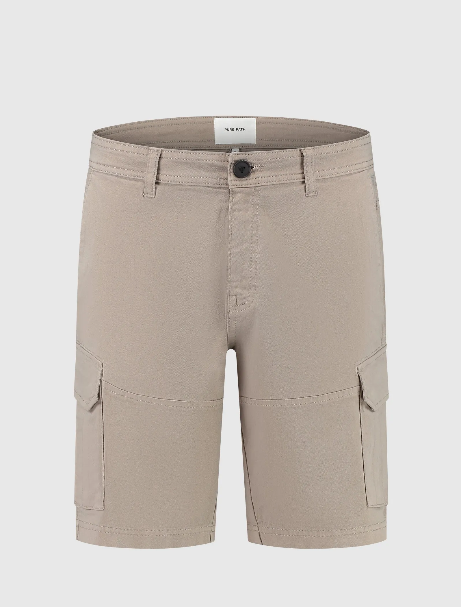 Garment Dye Cargo Shorts | Taupe