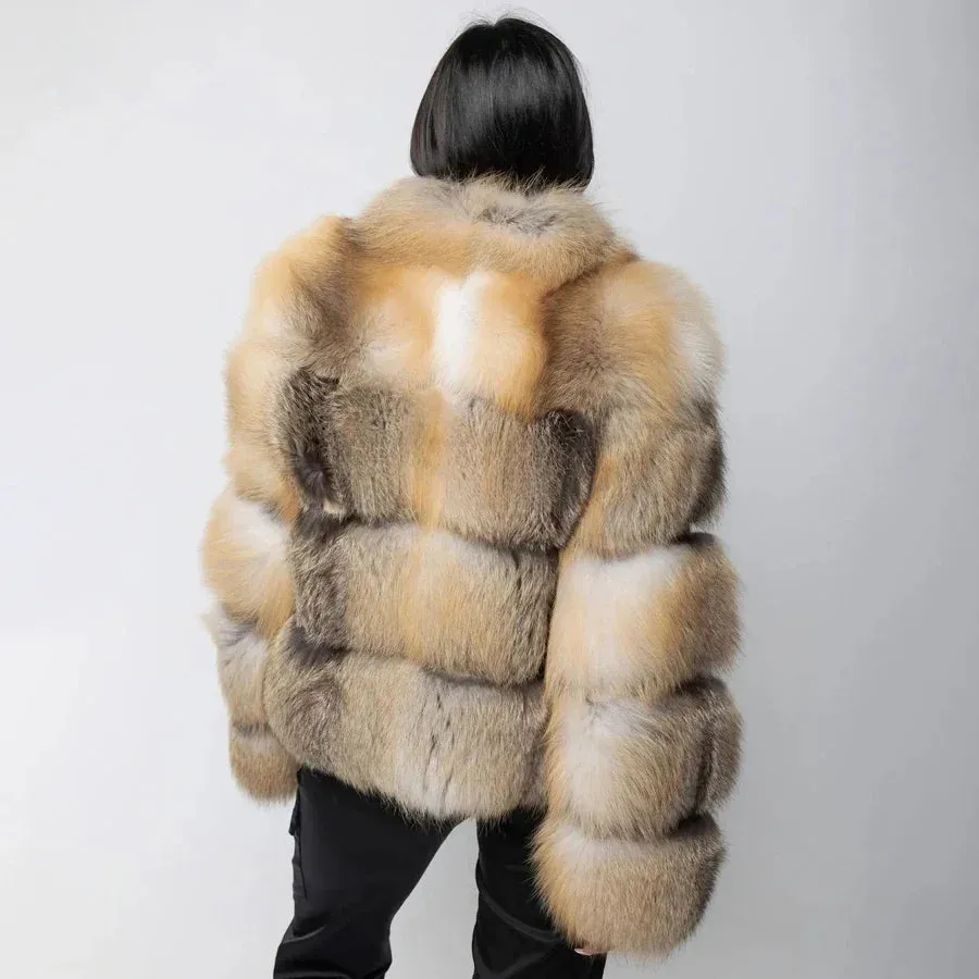 High Quality Women's Fox Fur Coat