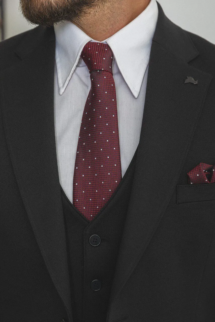 HolloMen Black 3-Piece Suit