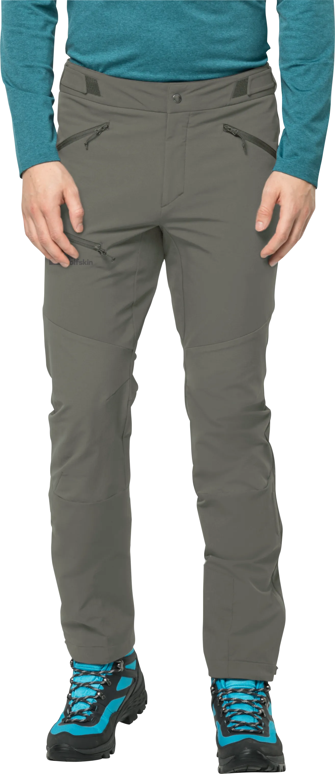 Jack Wolfskin Men&#x27;s Salmaser Pants Gecko Green | Buy Jack Wolfskin Men&#x27;s Salmaser Pants Gecko Green here | Outnorth