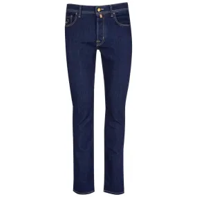 Jacob Cohen Elegant Dark Blue Bard Jeans