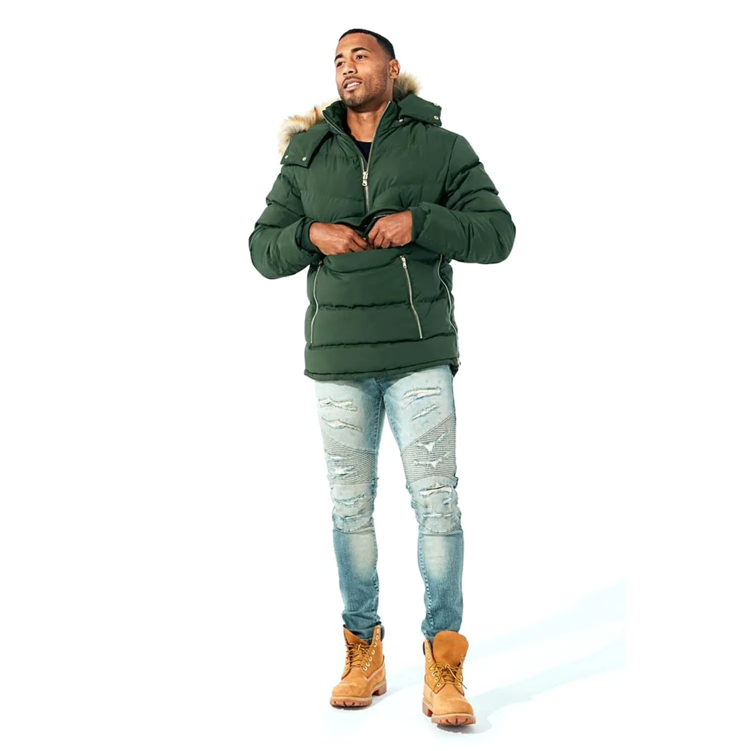 Jordan Craig Concord Pullover Anorak Puffer Men's Jacket 2.0 Army Green