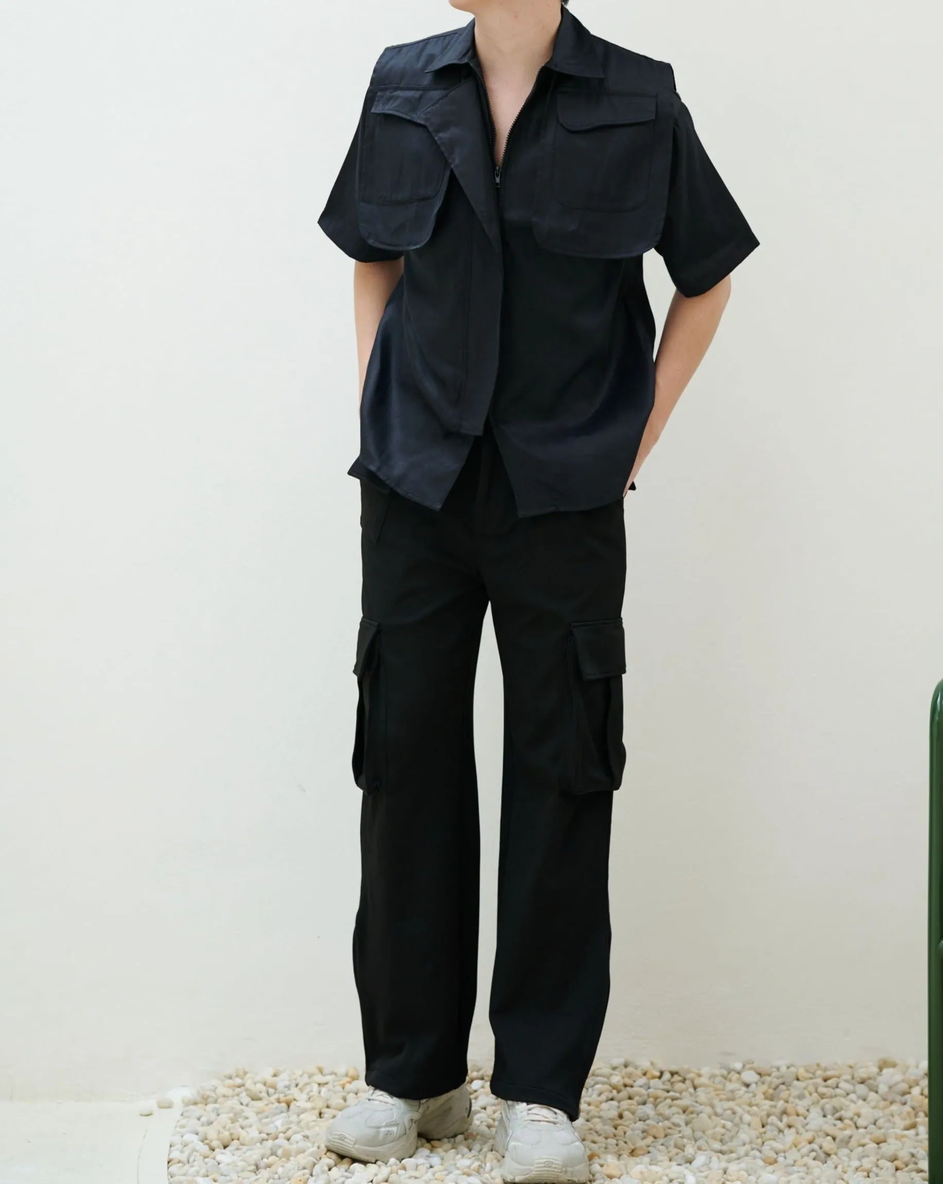 K-Trend Multi Pockets Zippered Cargo Pants