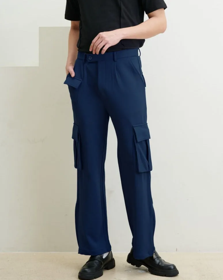 K-Trend Multi Pockets Zippered Cargo Pants