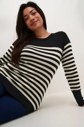 KClizzy Striped Knit Pullover