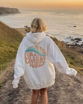 Kira | Stylish Hoodie "Forever chasing sunsets"