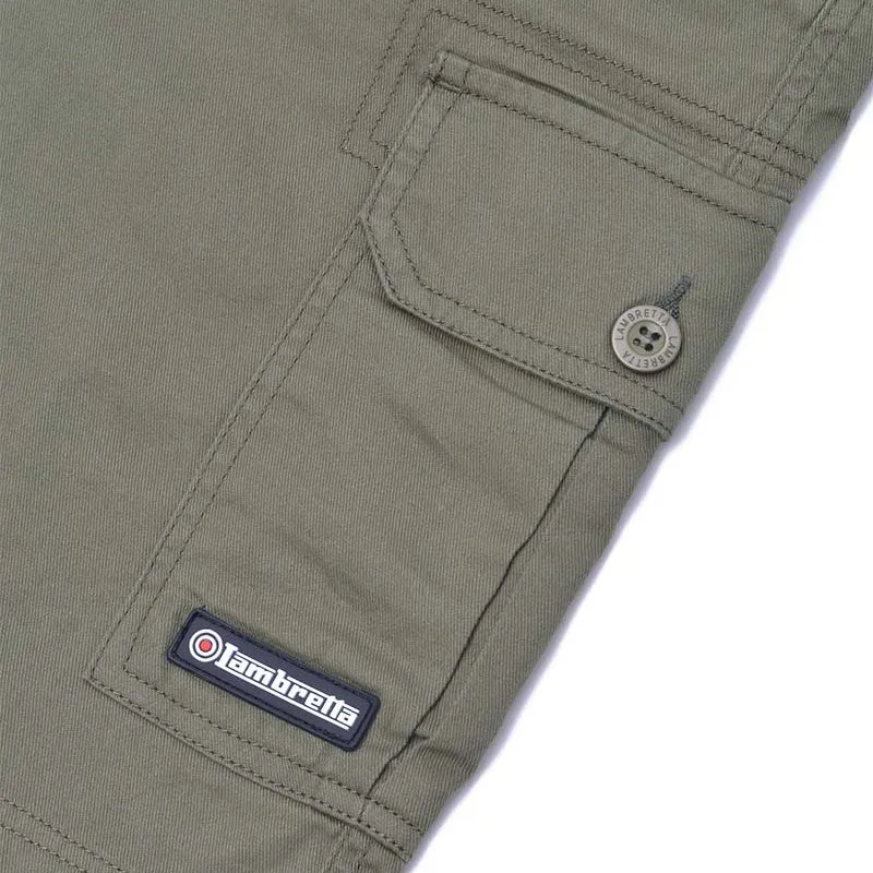 Lambretta Cargo Shorts Khaki